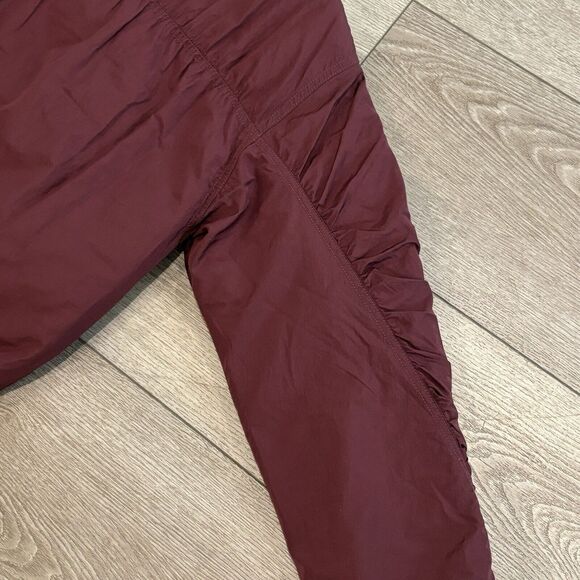 Free People Movement FP Off the Bleachers Coaches Wine Purple Jacket XS - Picture 14 of 15